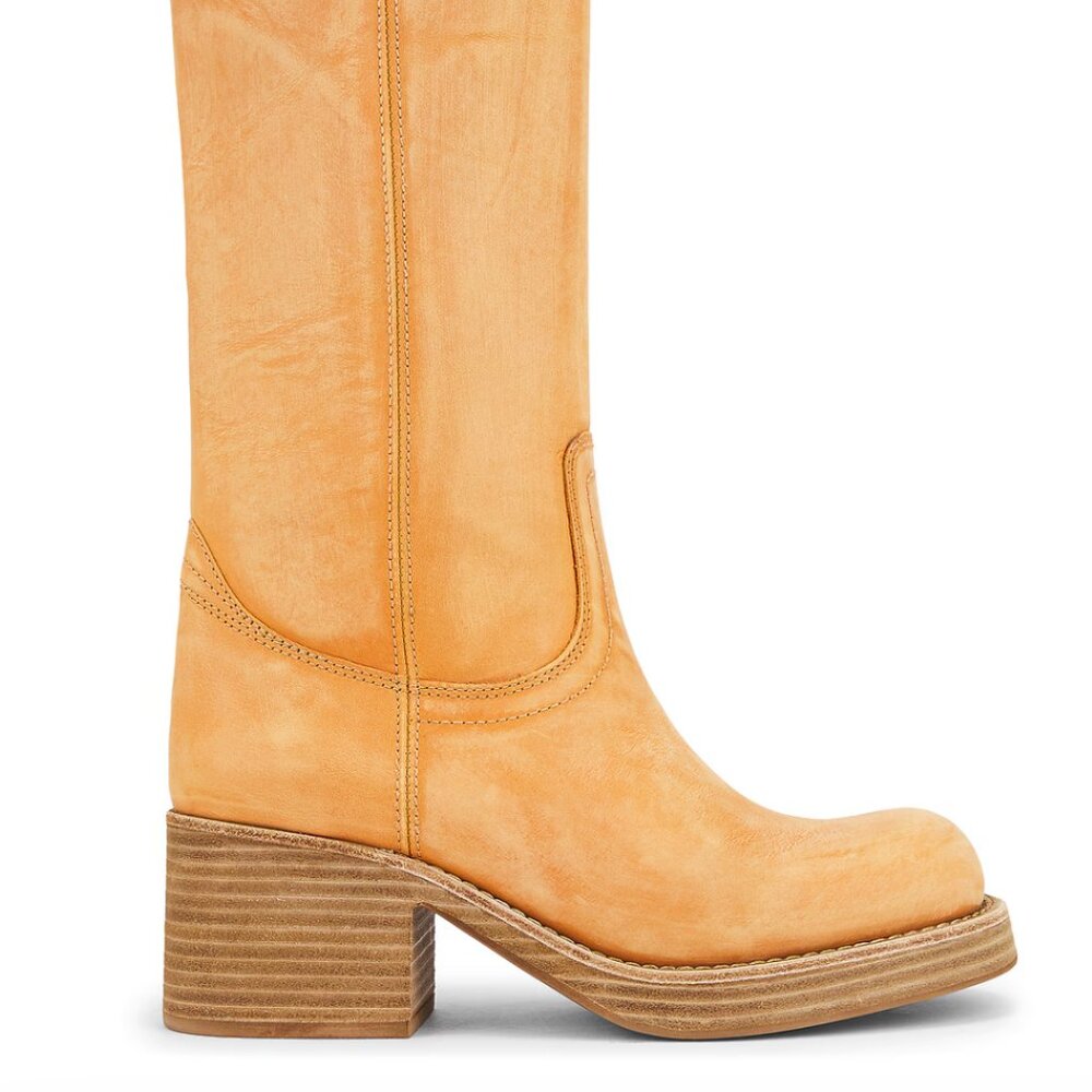 Jeffrey Campbell Reflect Boot in Natural Tan Stack